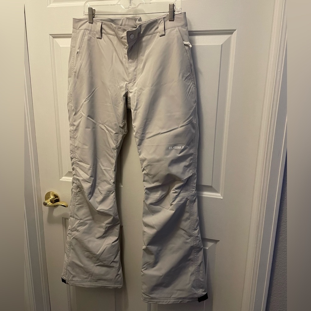 Armada ski pants, off-white/cream, L, like new